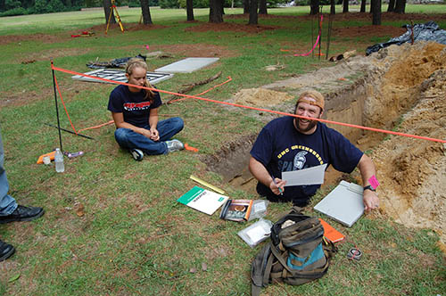Students on a Dig